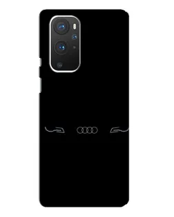 Чехол для OnePlus 9 Pro с картинкой «Audi — световой подпись»