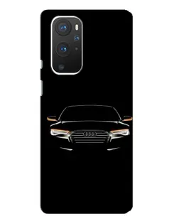 Чехол для OnePlus 9 Pro с картинкой «Audi — ночной контур»