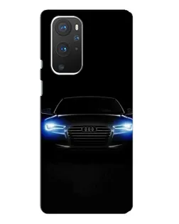 Чехол для OnePlus 9 Pro с картинкой «Audi в неоне»