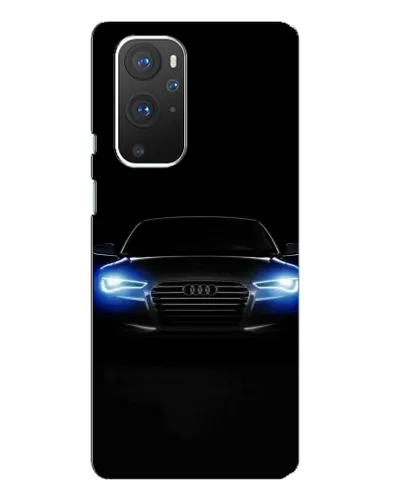 Чехол для OnePlus 9 Pro с картинкой «Audi в неоне»