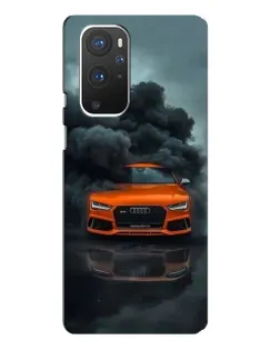 Чехол для OnePlus 9 Pro с картинкой «Audi в облаках дыма»