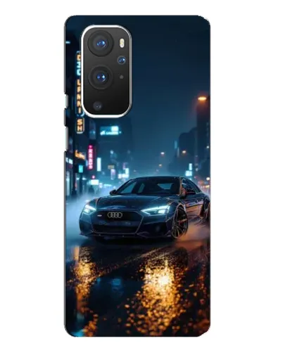 Чехол для OnePlus 9 Pro с картинкой «Ночной город и Audi»
