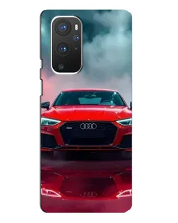 Чехол для OnePlus 9 Pro с картинкой «Audi RS — красный стиль»