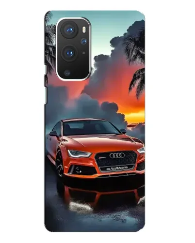Чехол для OnePlus 9 Pro с картинкой «Audi — закат»