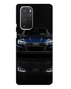 Чехол для OnePlus 9 Pro с картинкой «Audi — ночное отражение»