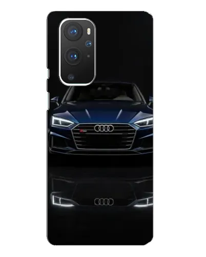 Чехол для OnePlus 9 Pro с картинкой «Audi — ночное отражение»