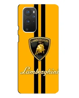 Чехол для OnePlus 9 Pro с картинкой «Lamborghini Stripe желтый»