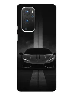 Чехол для OnePlus 9 Pro с картинкой «Lamborghini симметрия дорог»