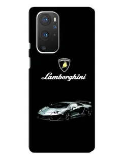 Чехол для OnePlus 9 Pro с картинкой «Логотип Lamborghini классика»