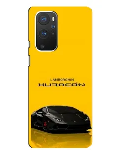 Чехол для OnePlus 9 Pro с картинкой «Lamborghini Huracan черный»