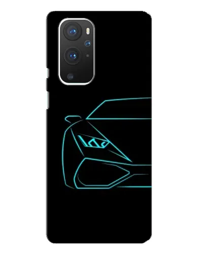 Чехол для OnePlus 9 Pro с картинкой «Голубой силуэт Lamborghini» Чехол для OnePlus 9 Pro с картинкой «Голубой силуэт Lamborghini»
