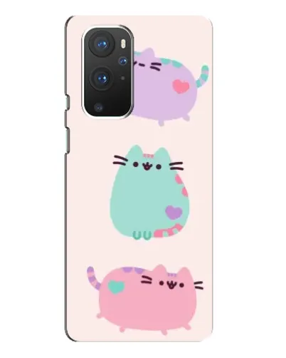 Чохол для OnePlus 9 Pro з картинкою «Pusheen тріо»