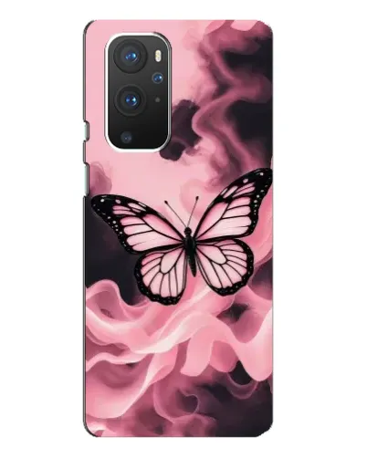 Чехол для OnePlus 9 Pro с картинкой «Бабочка в дыму»