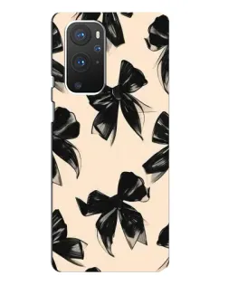 Чехол для OnePlus 9 Pro с картинкой «Паттерн черные банты» Чехол для OnePlus 9 Pro с картинкой «Паттерн черные банты»