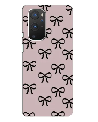 Чехол для OnePlus 9 Pro с картинкой «Черные бантики»