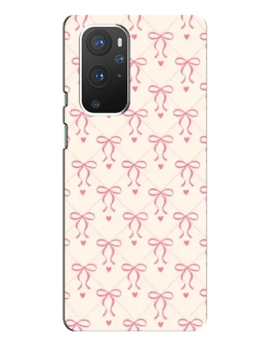 Чехол для OnePlus 9 Pro с картинкой «Розовые бантики Coquette»