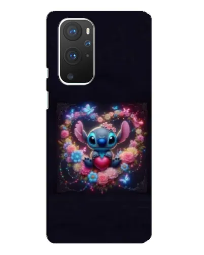 Чохол для OnePlus 9 Pro з картинкою «Stitch у квітах»