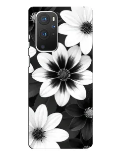 Чехол для OnePlus 9 Pro с картинкой «Монохромные астры»