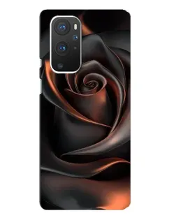 Чехол для OnePlus 9 Pro с картинкой «Шелковая черная роза»