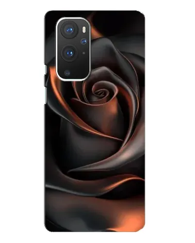 Чехол для OnePlus 9 Pro с картинкой «Шелковая черная роза»