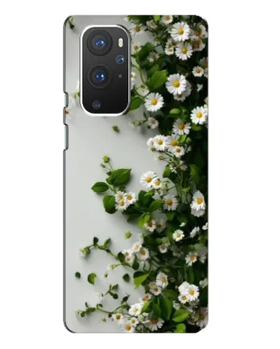 Чехол для OnePlus 9 Pro с картинкой «Ветка мелких белых цветов»