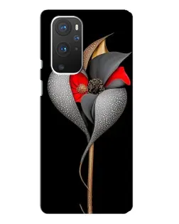 Чехол для OnePlus 9 Pro с картинкой «Серебряный фантазийный цветок»