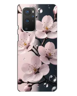 Чехол для OnePlus 9 Pro с картинкой «Нежная сакура и капли»