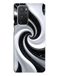 Чехол для OnePlus 9 Pro с картинкой «Черно-белая спираль» Чехол для OnePlus 9 Pro с картинкой «Черно-белая спираль»