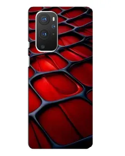 Чехол для OnePlus 9 Pro с картинкой «Красная глянцевая сетка»