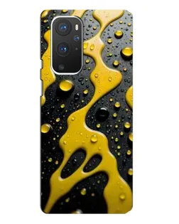 Чехол для OnePlus 9 Pro с картинкой «Жидкое желтое золото»