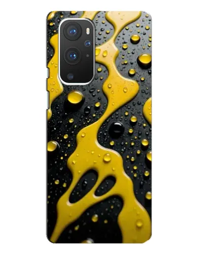 Чехол для OnePlus 9 Pro с картинкой «Жидкое желтое золото»