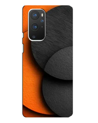 Чехол для OnePlus 9 Pro с картинкой «Геометрия оранжевых кругов»