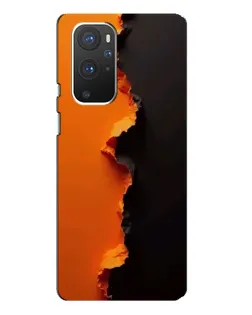 Чехол для OnePlus 9 Pro с картинкой «Оранжевый разлом»