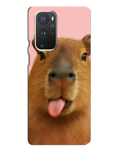 Чохол для OnePlus 9 Pro з картинкою «Капібара з язиком»