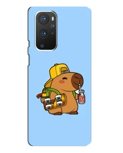 Чохол для OnePlus 9 Pro з картинкою «Капібара на скейті»