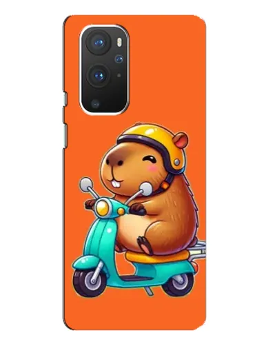 Чохол для OnePlus 9 Pro з картинкою «Капібара на скутері»