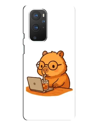 Чохол для OnePlus 9 Pro з картинкою «Капібара з ноутбуком»