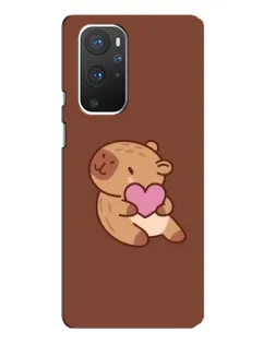 Чохол для OnePlus 9 Pro з картинкою «Капібара з серцем»