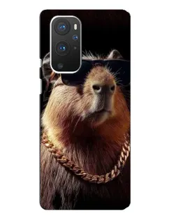 Чохол для OnePlus 9 Pro з картинкою «Капібара золотий ланцюг»