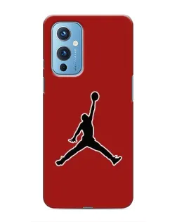 Чехол для OnePlus 9 с картинкой «Jordan Red Back»