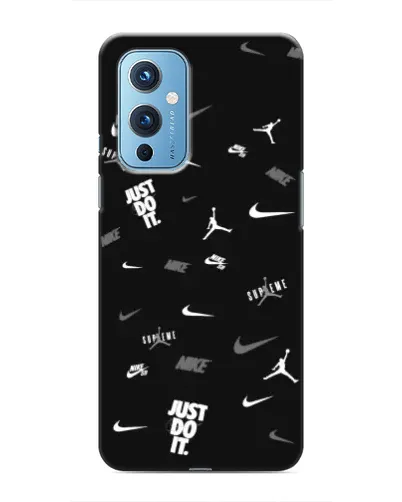 Чехол для OnePlus 9 с картинкой «Nike Black Pattern» Чехол для OnePlus 9 с картинкой «Nike Black Pattern»