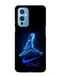 Чехол для OnePlus 9 с картинкой «Jordan Neon Blue»