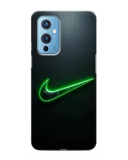 Чехол для OnePlus 9 с картинкой «Неоновый контур Nike» Чехол для OnePlus 9 с картинкой «Неоновый контур Nike»