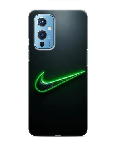 Чехол для OnePlus 9 с картинкой «Неоновый контур Nike» Чехол для OnePlus 9 с картинкой «Неоновый контур Nike»
