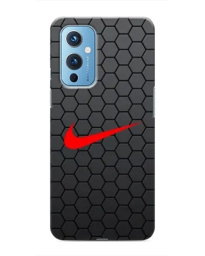 Чехол для OnePlus 9 с картинкой «Nike — карбоновая сетка» Чехол для OnePlus 9 с картинкой «Nike — карбоновая сетка»