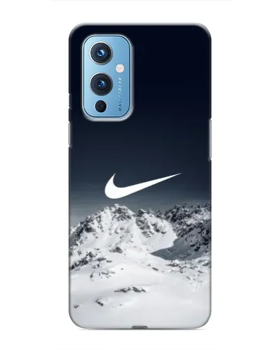 Чехол для OnePlus 9 с картинкой «Nike — зимние горы» Чехол для OnePlus 9 с картинкой «Nike — зимние горы»