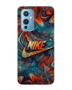 Чехол для OnePlus 9 с картинкой «Nike в абстракции»