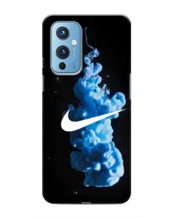 Чехол для OnePlus 9 с картинкой «Nike и синий дым»
