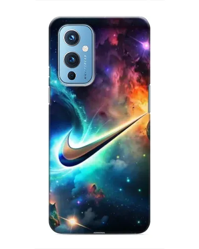 Чехол для OnePlus 9 с картинкой «Космический Nike Swoosh» Чехол для OnePlus 9 с картинкой «Космический Nike Swoosh»
