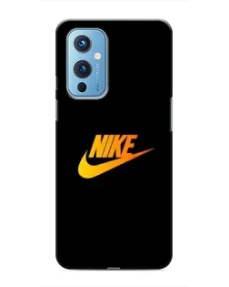 Чехол для OnePlus 9 с картинкой «Золотой логотип Nike»